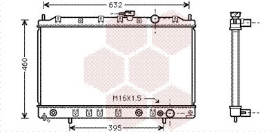 VAN WEZEL Radiaator,mootorijahutus 32002135